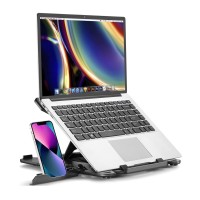 Lifelong Xtend Laptop Stand Aluminium Alloy Adjustable , Tablet Holder Multi-Angle Stand Heat Release and Foldable